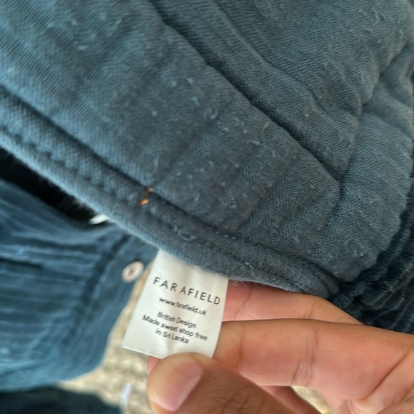 Far Afield teal corduroy trucker jacket 🛻 🧥 - Picture 3 of 6